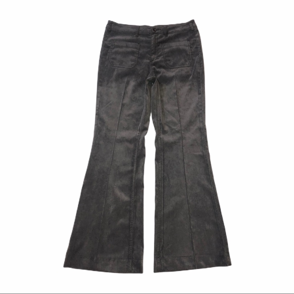 Free People Gray Velvet Bell Bottoms Size: 30